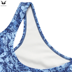 Soutien-gorge de sport pour femme de qualité supérieure, impression numérique par sublimation, personnalisable, push-up, yoga, fitness, respirant, soutien-gorge de sport uni - Product Image 6