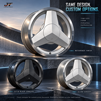 Jantes forgées à trois branches à face plate 18-22 pouces, monobloc VIW-230, couleur argent, 5x112 5x114.3 pour BMW Audi Mercedes-Benz