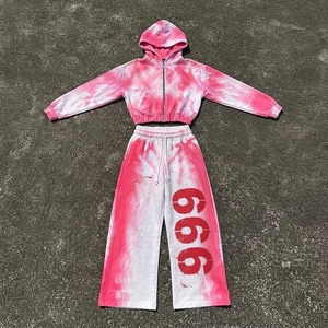 Custom Sports Tracksuit Manufacturer Factory Wholesale OEM ODM Private Label Training Wear <b>Jogger</b> Set Low MOQ Supplier - Product Image 1