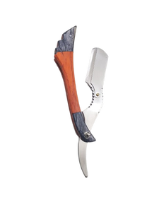 Professional Barber Salon Straight Cut Throat Wet Shaving <b>Razors</b> for <b>Men</b> Single Edge Blades Wood Handle Stainless Steel Material - Product Image 2