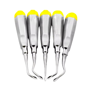 Set 5 Teeth Dental Root Extraction Elevators Concave Tip Manual Instrument Distal Shaped Steel Metal Dentavex CE Certified Class - Product Image 5