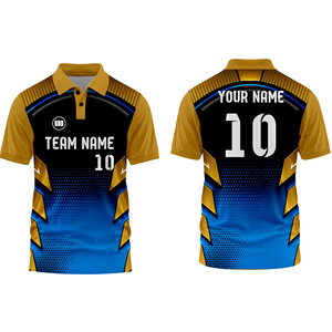 เสื้อคริกเก็ตแบบกำหนดเอง เสื้อคริกเก็ตผู้ชาย ระบายอากาศ แห้งเร็ว แบบซับลิเมชั่น ชุดทีม ชุดกีฬา ผู้ผลิต - Product Image 1