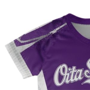 Maillot de lacrosse sublimé unisexe violet et blanc, léger, en polyester, pour l'entraînement et les performances sportives - Product Image 5