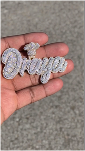 จี้เพชรโมอิสซาไนต์ทรงบริลเลียนต์แบบสั่งทำพิเศษ ได้รับการรับรองจาก GRA เงินแท้ 925 ชุบทองคำสีกุหลาบ สไตล์ฮิปฮอปสำหรับผู้หญิง - Product Image 3