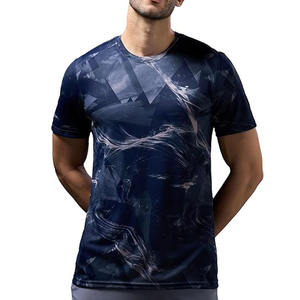 Camiseta de Hombre Estilo Urbano 2026, Personalizable con Logotipo, Mezcla de Nailon y Algodón, Impresa, Etiqueta Privada Disponible, Alta Calidad, Transpirable - Product Image 1