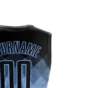 ชุดบาสเก็ตบอลสมัยใหม่ เสื้อเจอร์ซีย์แบบซับลิเมชั่น กางเกงขาสั้นผ้าสเตรช ชุดกีฬาทีม ขายส่งจากโรงงาน ส่งออก - Product Image 3
