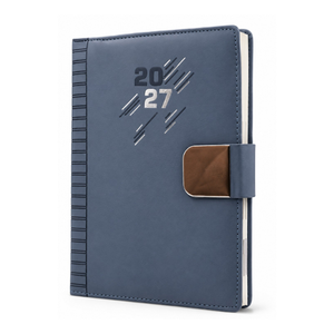 Agenda Premium en PU Gris 2027 – Cadeau d'entreprise, Journal, Planificateur avec Fermeture Magnétique, Cahier de Bureau Exécutif, Planificateur de Direction - Product Image 1