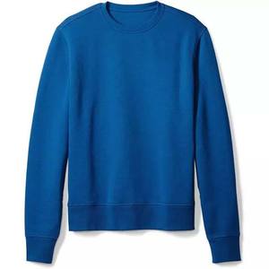 เสื้อสเวตเชิ้ตแขนยาวคอกลมสีน้ำเงินรอยัลสำหรับผู้ชาย ผ้าฟลีซ  รับทำโลโก้ตามสั่ง  OEM ODM ขายส่งเสื้อผ้า - Product Image 3