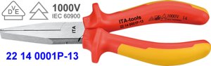 1000V Insulated Flat <b>Nose</b> Pliers with VDE - Product Image 2