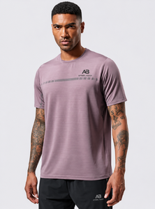 Camiseta de Manga Corta Casual para Hombre, Marca AMY, 100% Algodón, Corte Regular, Lisa, con Logotipo Personalizado al por Mayor - Product Image 2