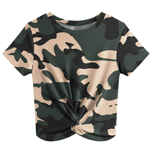 Wholesale High Quality Summer Women Sports <b>Crop</b> <b>Top</b> Plain Clothing Manufacturers Custom logo Cropped T-shirt for Women - Product Image 6