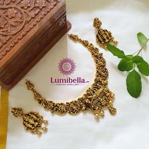 Antique Nakshi Fashion Jewelry Necklace Set - Product Image 1