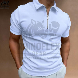 Wholesale Windproof Breathable Half <b>ZIP</b> Stand Collar Long Sleeve High Fitness T-shirts For Men Football Shirts Sporty - Product Image 5