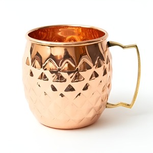 Taza de Cobre al por Mayor con Logotipo Personalizado, Taza de Café Moscow Mule de Cobre Grabada a Mano, Más Vendida al Precio Más Bajo - Product Image 3