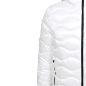<b>White</b> Hooded Puffer Jacket Custom <b>White</b> Winter Jacket Wholesale Padded Puffer Jacket OEM Hooded Winter <b>Coat</b> Private Label Puffer - Product Image 4