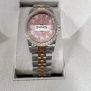 High Quality Luxury Moissanite Watch 48mm Dial 20mm Band Alloy Case Hip Hop Iced Out Style Pointer Dial for Gift - Product Image 1