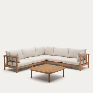 Modern Design Large Square Wooden <b>Table</b> <b>With</b> Wooden <b>Chairs</b> For Garden Set Furniture Decoration - Product Image 3