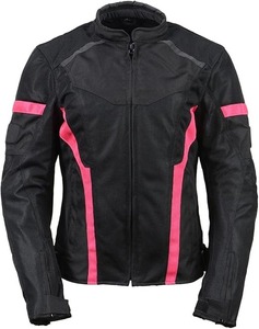 Blouson de moto unisexe noir et rose, imperméable, coupe-vent, en mesh, col montant, manches longues, tactique, Cordura, réfléchissant - Product Image 6