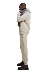 Custom Men's Casual Lightweight Cotton Pullover Tracksuit Winter Fitness <b>Jogger</b> Set with Jogging Sweatsuit for Men - Product Image 3