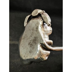 Nouvel Arrivage Porte-encens Feuille de Lotus en Argent Fait Main avec Support Grenouille et Tige - Product Image 2