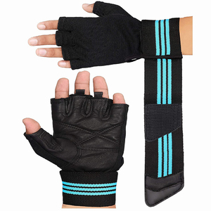 Full Palm Protection Weight Lifting Gym Gloves Men And Women Half Finger Bodybuilding Fitness Gloves With Adjustable Wrist Strap - Product Image 1
