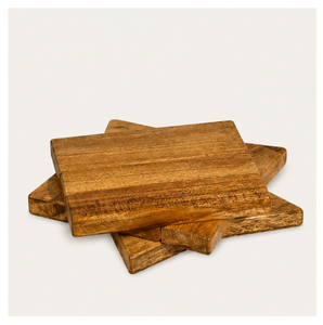 Eco-Friendly Handcrafted Square Mango Wood <b>Coasters</b> Set Durable Heat-Resistant Natural Wood <b>Drink</b> Mats <b>For</b> Home And Office Decor - Product Image 1