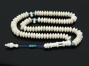 Tasbih de Hueso Hecho a Mano con 33/99 Cuentas, Cuentas de Oración Islámicas - Product Image 3