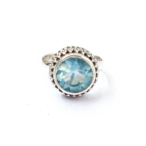 Blue <b>Quartz</b> Fashion <b>Ring</b> (5.2 Grams) - Product Image 2