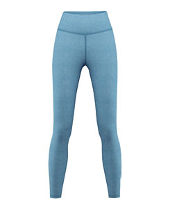 Leggings de fitness décontractés respirants sans coutures pour femmes grandes tailles, taille mi-haute, imprimé par transfert thermique, 100 % polyester, longueur genou - Product Image 1