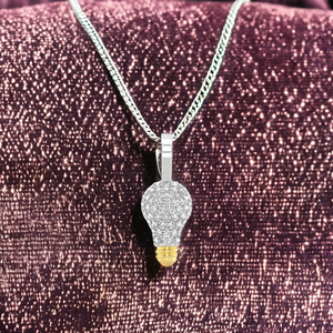 Collar de Diseño Único y Moderno, Estilo Hip Hop, con Diamantes Naturales y Oro Sólido de 14K, Hecho a Mano - Product Image 1