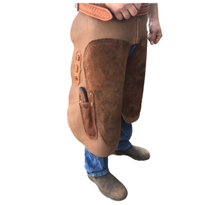Professional Premium Quality Durable Farrier Apron <b>Chaps</b> in Genuine Leather for Horse Shoeing Grooming Equestrian Veterinary Use - Product Image 1