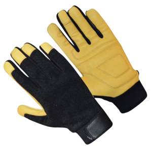 Guantes de Seguridad JNM SAFETY de Cuero Vacuno de Primera Calidad, Certificación CE, Forro de Aramida, Puño de Seguridad, Anti-Impactos y Resistentes al Calor - Product Image 2