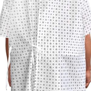 Batas de paciente profesionales de calidad premium, de polialgodón, personalizadas para hospital, unisex, suaves y cómodas, para detección de agujas, personalizables. - Product Image 4