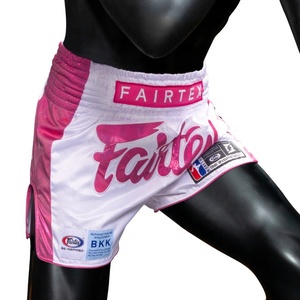 Breathable Muay Thai Boxing Shorts <b>Athletic</b> Satin Training Trunks Lightweight Kickboxing Shorts for Men Gym Sessions - Product Image 2