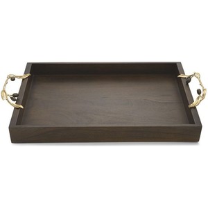 Rectangular Wooden Serving Tray Handmade Modern Tabletop Decorative Platter <b>Wood</b> Craft Home Decoration - Product Image 4