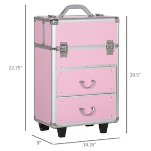 Grande custodia per il trucco per il treno con chiusura a chiave - Product Image 2