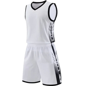 Uniformes de Baloncesto Unisex para Adultos, Camisetas Deportivas, Servicio OEM, Logotipo Personalizado, Impresión por Transferencia de Calor, Antibacterianas, de Poliéster de Secado Rápido - Product Image 3