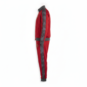 Chándal Deportivo Rojo para Hombre, Manga Larga, Cierre de Cremallera, Cuello Alto, Transpirable, Diseño Sólido, para Otoño, Corte Regular, con Logotipo - Product Image 5