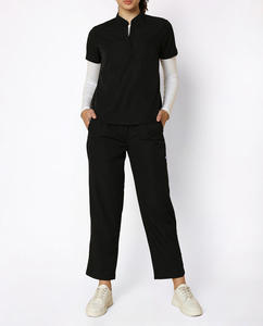 Hot Selling Quick Drying Unisex Spandex Stretch Scrubs Sets for Summer Short Sleeve Hospital <b>Nurse</b> Uniforms - Product Image 6