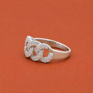 Anillo de Lujo de Plata de Ley 925 con Moissanita y Diamante para Compromiso, Boda y Aniversario - Product Image 3