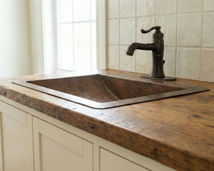 top mount copper sink drop in copper sink custom copper sink polished copper <b>basin</b> matte copper sink brushed copper sink - Product Image 3