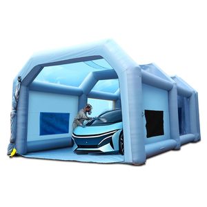 33x20x13ft High-Power 950W+1100W Blowers <b>Inflatable</b> Spray Paint Booth LED Lighting System <b>Car</b> Paint Tent with AI Features - Product Image 2