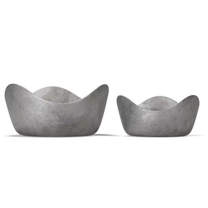 Bol en métal poli fait main de qualité supérieure avec motif ondulé pour le service des aliments et les cadeaux - Product Image 4