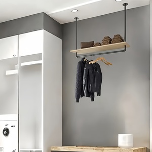 <span class=keywords><strong>Porte</strong></span>-<span class=keywords><strong>manteau</strong></span> <span class=keywords><strong>mural</strong></span> industriel <span class=keywords><strong>de</strong></span> 40 pouces, séchoir à vêtements <span class=keywords><strong>pour</strong></span> placard, chambre, <span class=keywords><strong>salle</strong></span> <span class=keywords><strong>de</strong></span> <span class=keywords><strong>bain</strong></span>, organisateur <span class=keywords><strong>de</strong></span> rangement Y-04 - Product Image 6
