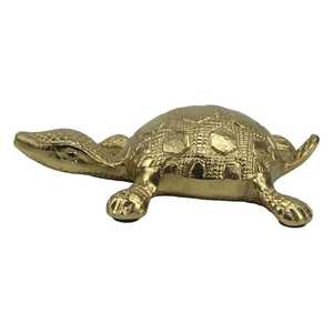 Jaffs Exports Aluminium Turtle Figurine Handmade Modern Eco-Friendly Traditional Animal Sculpture Tabletop <b>Decor</b> Living Room - Product Image 6