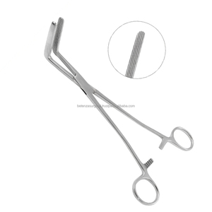 Wertheim Cullen Pedicle <b>Clamp</b> 21.5cm Right Angle Jaw German Stainless Steel Hemostatic Surgical Instrument for Urology Plastic - Product Image 1