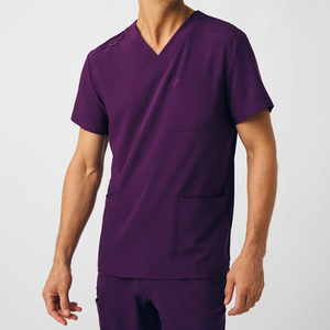 Nurse Uniforms Unisex Hospital Scrubs 2 Piece <b>Set</b> Breathable Woven Medical Clothing <b>Doctor</b> Scrub Uniform - Product Image 2