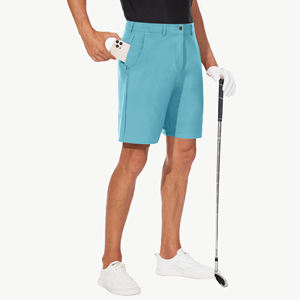 Shorts de golf décontractés pour hommes, personnalisés, de haute qualité, en mesh, extensibles dans 4 directions, légers, confortables, en polyester - Product Image 3