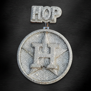 Colgante de Número Hip Hop, Plata 925, Medallón Personalizado con Inicial, Colgante de Letra con Moissanita, Joyería Personalizada, Regalo para Él - Product Image 4