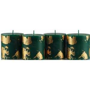 Velas Aromáticas GREEN GOLD DUST CANDLES para Navidad, Pascua, Cumpleaños, San Valentín y Celebraciones de Diwali - Product Image 1